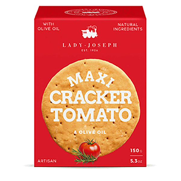 Maxi Crackers cu rosii si rozmarin Lady Joseph 150g - Delicatessen Delicatessen De Rontait