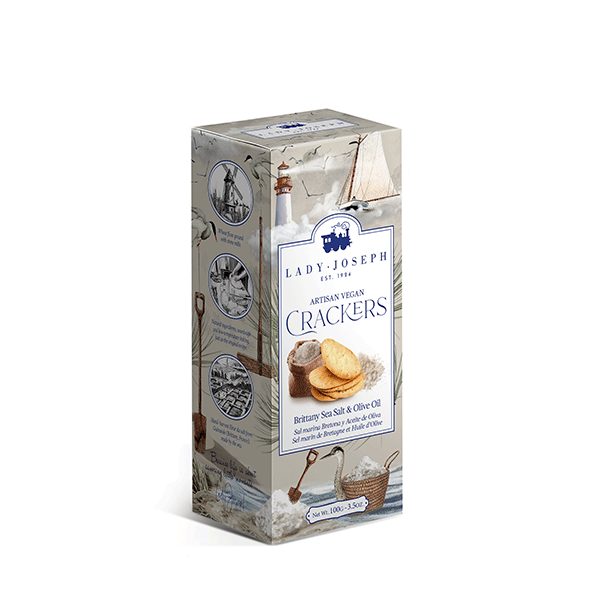 Crackers vegani cu sare de Guérande Lady Joseph 100g - Delicatessen Delicatessen De Rontait