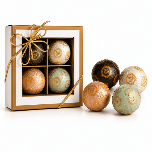 Laurence Chocolate cutie cu 4 praline rotunde (130g)