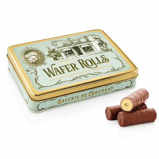 Laurence Chocolate napolitane cu fistic în cutie metalică