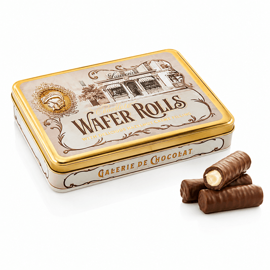 Laurence Chocolate napolitane cu unt în cutie metalică
