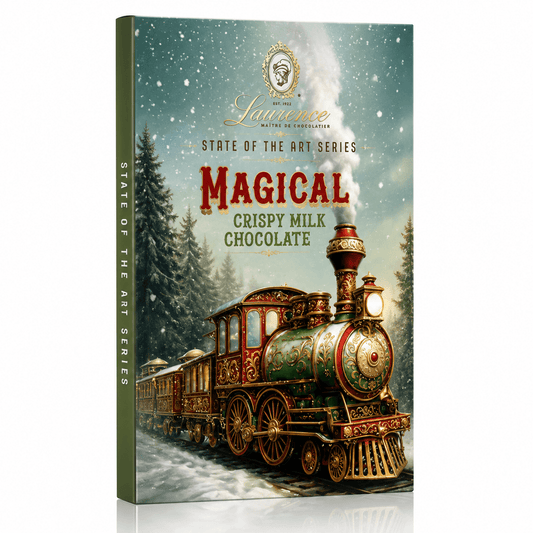 Laurence Chocolate tableta de ciocolata crocanta cu lapte si migdale 80g - Editie de Craciun Laurence Chocolate