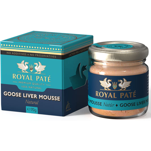 Mousse de foie gras au naturel 60% ficat de gasca Royal Pate 70g Royal Pate