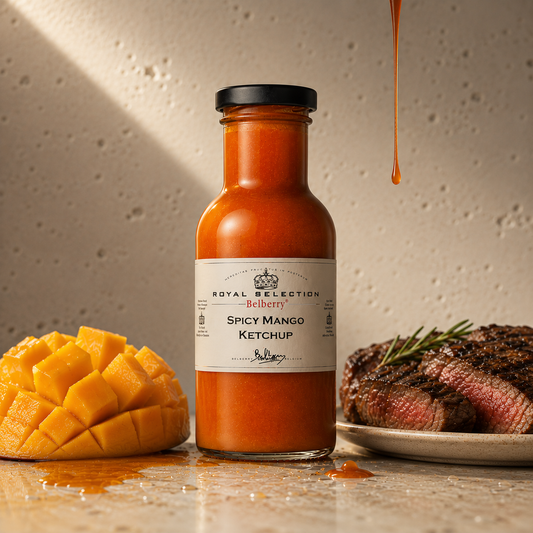 Ketchup picant cu mango Belberry 250ml Delicatessen