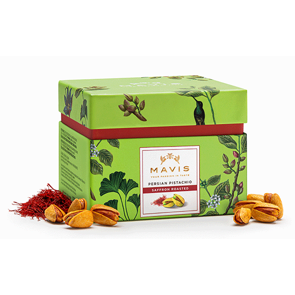 Fistic prajit cu sofran Caja, Mavis Gourmet 100g - Delicatessen Delicatessen De Rontait