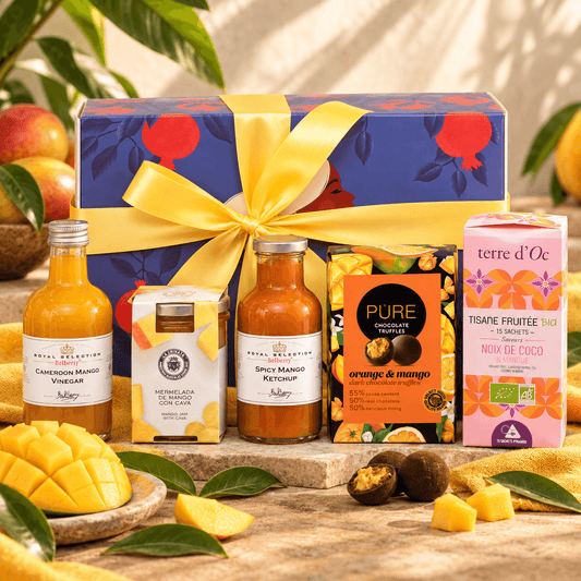 Pachet cadou mango — gem cu cava, oțet, ketchup picant și trufe Delicatessen