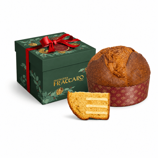 Panettone cu tiramisu în cutie cadou Fraccaro 750g Fraccaro