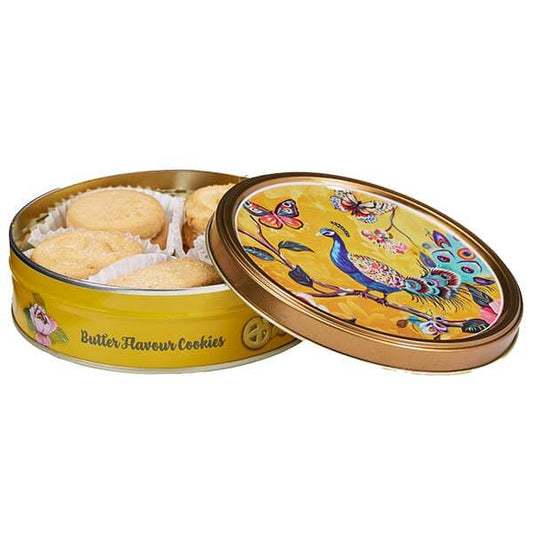 Cutie metalica Becky's Paradise cu biscuiti cu aroma de unt, 114 g