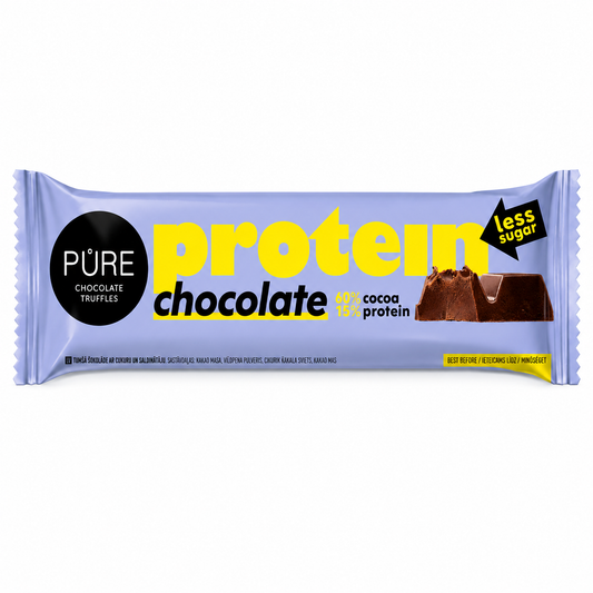Baton de ciocolată cu 60% cacao și 15% proteină Pure Chocolate 40g Delicatessen