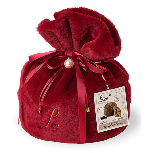 Panettone cu ciocolata Loison 1kg rosu