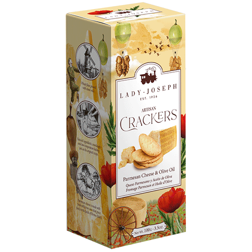 Crackers cu parmezan și ulei de măsline Lady Joseph 100g Delicatessen