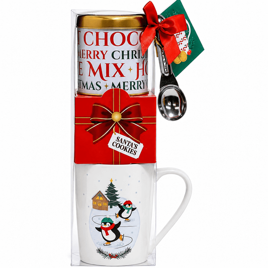 Secret Santa - cu ciocolata calda si biscuiti Becky's Pinguin Becky's