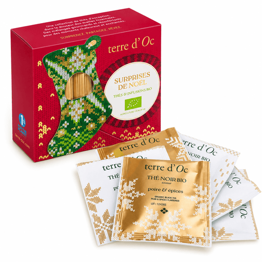 Set cadou cu 6 ceaiuri și amestecuri de plante bio Terre d'Oc Terre d'Oc