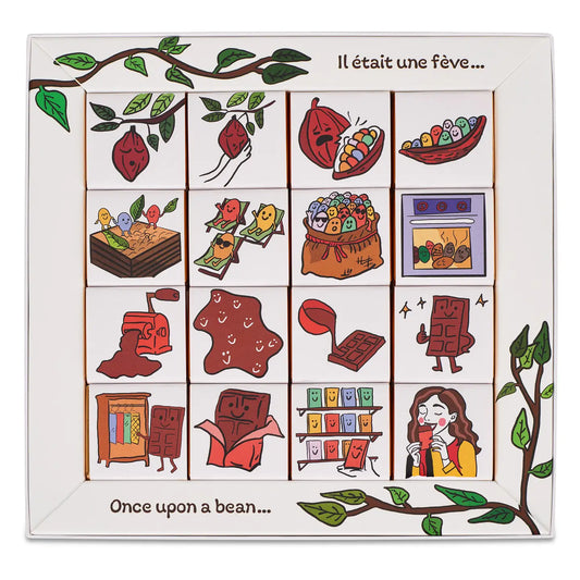 Set cadou de 32 de ciocolate Once Upon a Bean 160g Dolfin Delicatessen