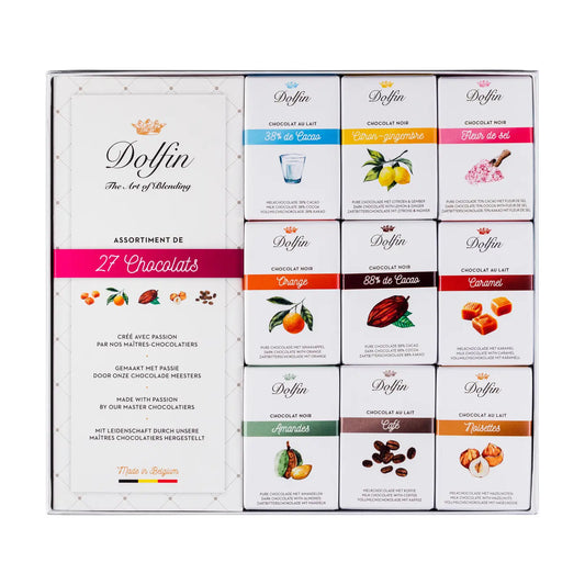 Set de 27 mini tablete de ciocolată 270g Dolfin Delicatessen