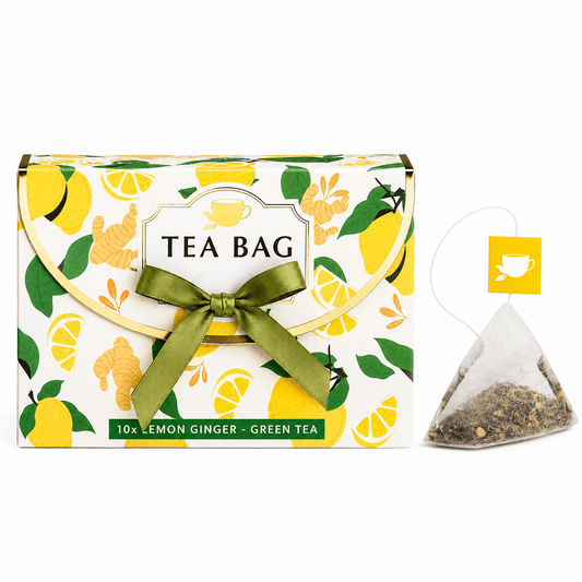 Set de ceai verde cu lămâie și ghimbir Becky's 15g Becky's