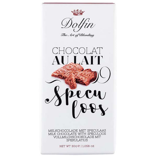 Tabletă de ciocolată cu lapte și speculoos 30g Dolfin Delicatessen