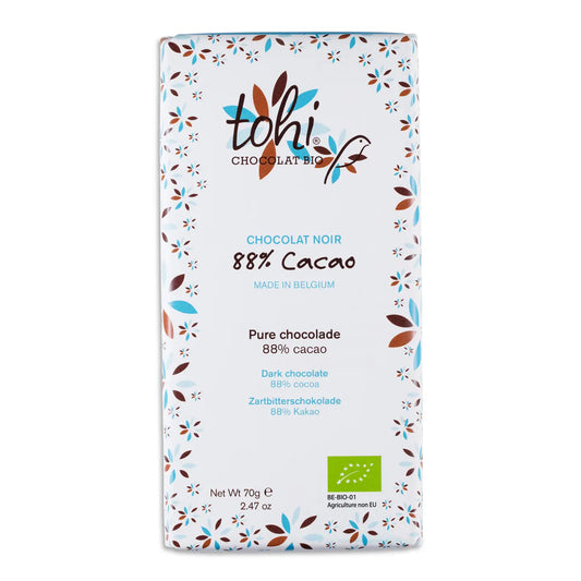 Tabletă de ciocolată neagră 88% cacao 70g Dolfin - produs bio Delicatessen