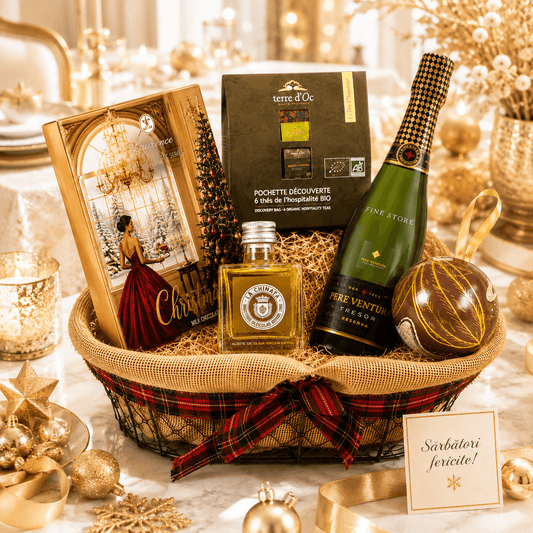 Coș cadou de Crăciun The Sparkling Hamper Delicatessen