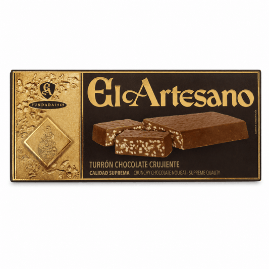 Turron cu ciocolată crocantă El Artesano 200g El Artesano