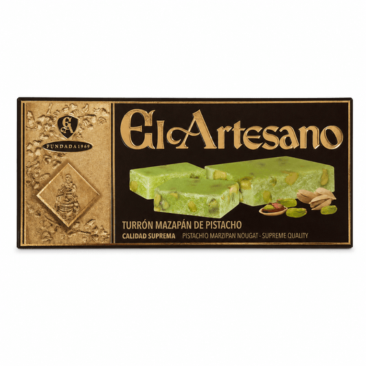 Specialitate de turrón cu fistic El Artesano 200g El Artesano