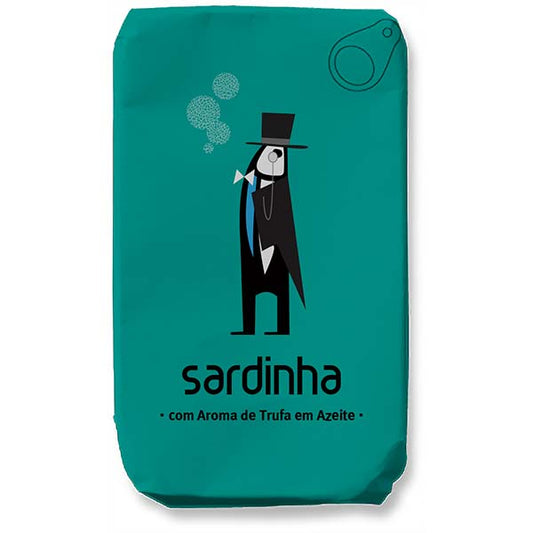 Sardine în ulei de măsline cu aromă de trufe 120g Sardinha Sardinha