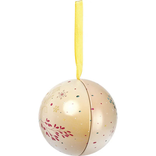 Mathez glob metalic beige Enchanted Nature cu trufe de ciocolata Mathez