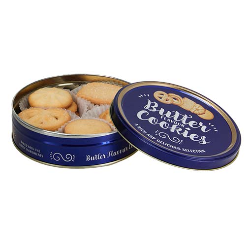Biscuiti cu unt in cutie metalica Blue 114g