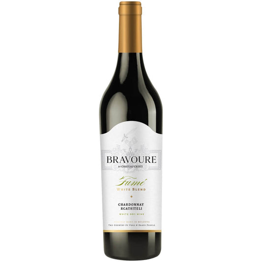 Vin alb Chateau Cristi Bravoure Fume Chardonnay/Rkatsiteli 750ml Delicatessen