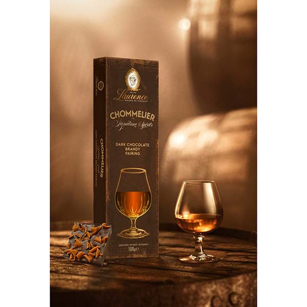 Sommelier Dark Chocolate Brandy pairing Laurence Chocolate 100g