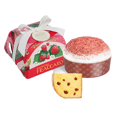 Panettone artizanal cu capsuni Fraccaro 750g Fraccaro