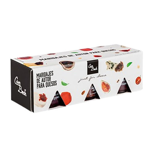 Gift box sosuri pentru branza cu zmeura, struguri negri si smochine negre CanBech 3 x 30g