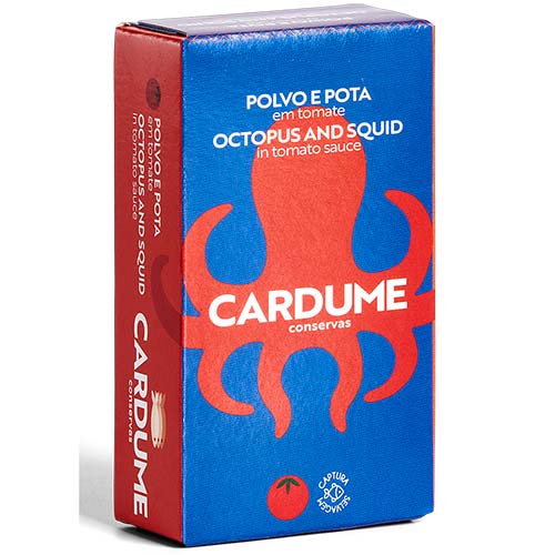 Caracatita si calamar bucati in sos de rosii 120g Cardume