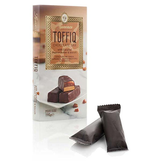 Laurence Chocolate ciocolata umpluta cu caramel, unt de arahide si biscuiti 190g Laurence Chocolate