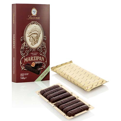 Ciocolată cu martipan și cireșe Laurence Chocolate 140g Delicatessen