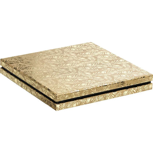 Cutie aurie pătrată cu asortiment de praline belgiene Bruyerre 330g Delicatessen