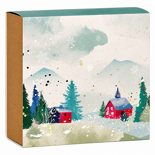 Cutie pătrată SNOWY COUNTRY 21 x 21 x 9cm