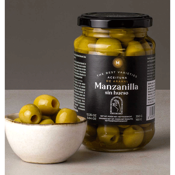 Masline Manzanilla fara samburi Don Gastronom 370g - Delicatessen Delicatessen Masline