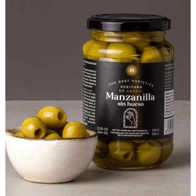 Masline Manzanilla fara samburi Don Gastronom 370g - Delicatessen Delicatessen Masline