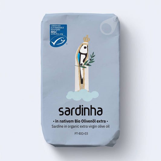 Sardinha sardine MSC în ulei de măsline extravirgin bio 150g Sardinha