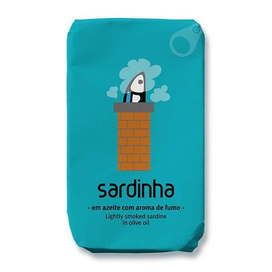 Sardine ușor afumate în ulei de măsline 120g Sardinha Sardinha