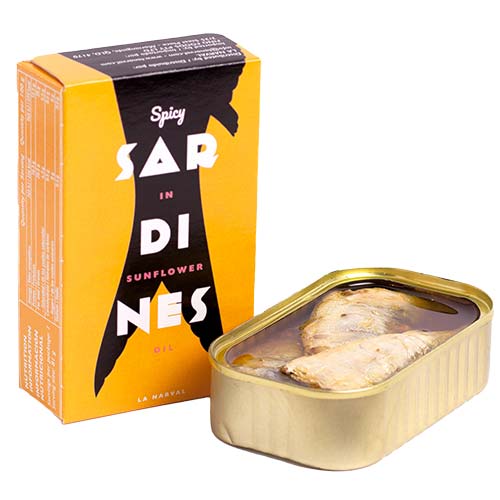 Bucăți de sardine în ulei de măsline picant 120g Don Gastronom Delicatessen
