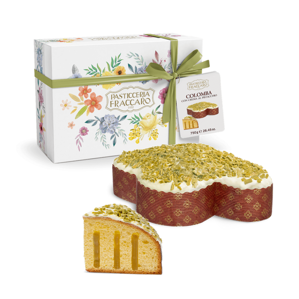 Panettone cu crema de fistic in cutie cadou 750g Fraccaro