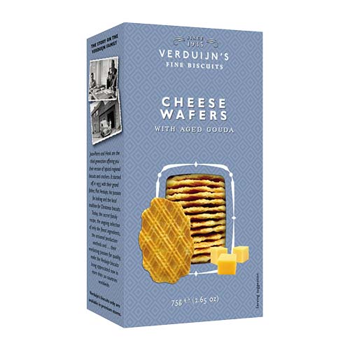 Crackers cu branza gouda maturata Verduijn's Fine Biscuits 75g