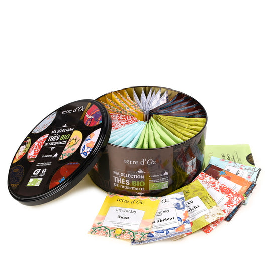 Set cadou 42 de ceaiuri organice Terre d'Oc Delicatessen