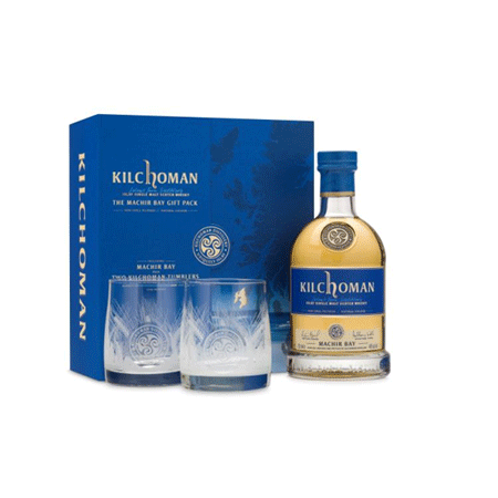 Whisky Kilchoman Machir Bay Single Malt Scotch cu 2 Pahare, 700ml - Delicatessen Delicatessen alcool