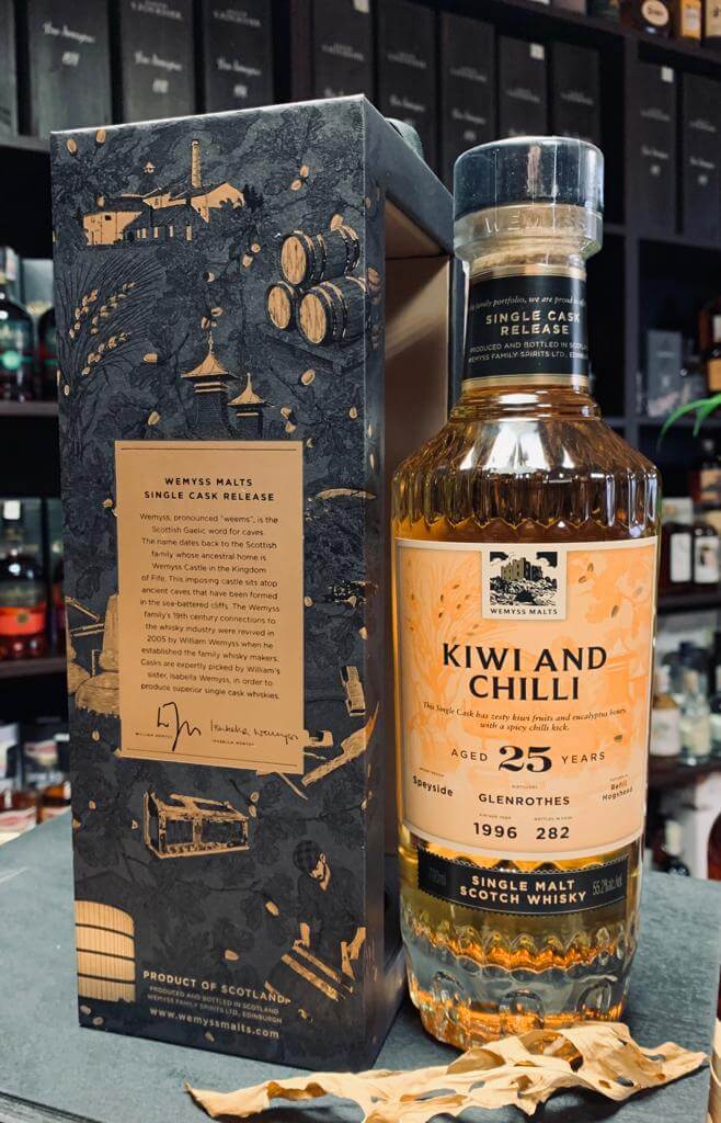 Whisky Kiwi & Chilli Glenrothes 25 YO Single Malt 700ml - Delicatessen Delicatessen alcool