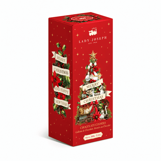 Lady Joseph fursecuri de Crăciun cu ciocolată, cutie roșie 100g