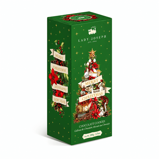 Lady Joseph fursecuri de Crăciun cu ciocolată, cutie verde 100g
