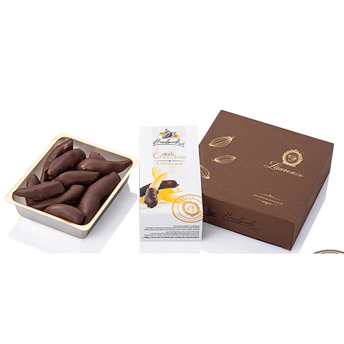 Coaja de lămâie în ciocolată neagră Laurence Chocolate 140g Delicatessen